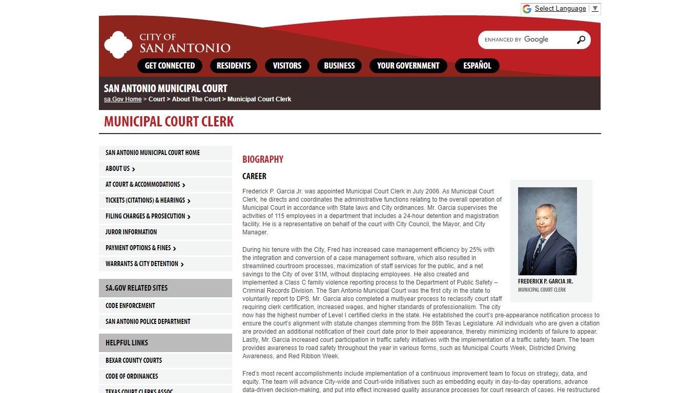 Municipal Court Clerk - San Antonio