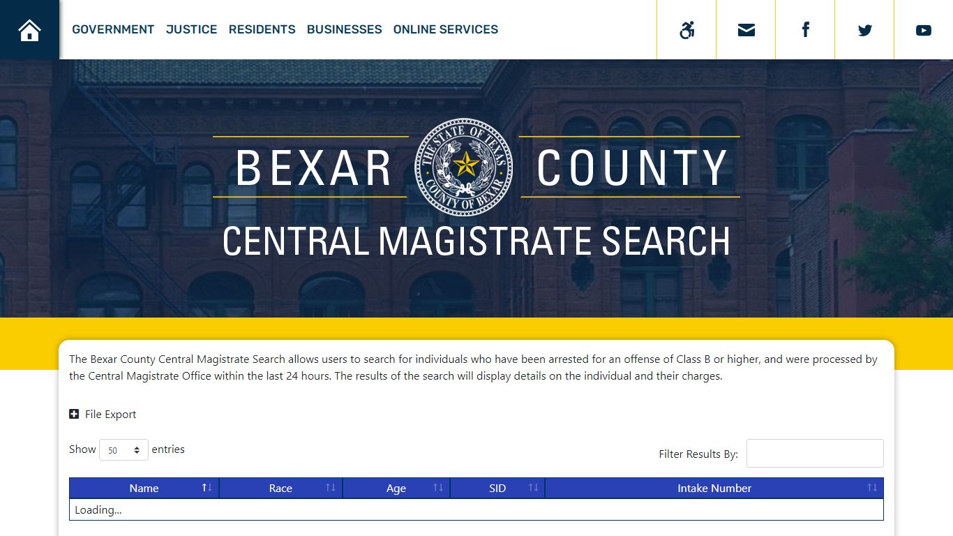 Bexar County Central Magistrate Search